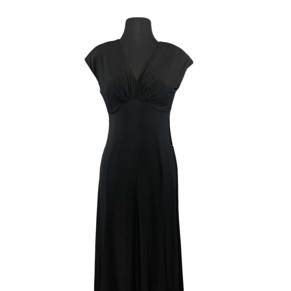 Jones New York Womens Size 6 Sleeveless Black Maxi Dress NWT - Picture 1 of 10